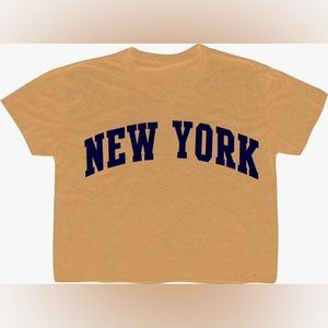 Women New York crop top t-shirt